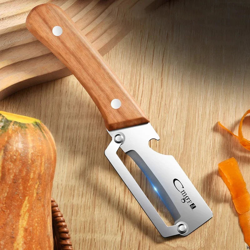 #1 Stainless Steel Peeler with Wooden Handle